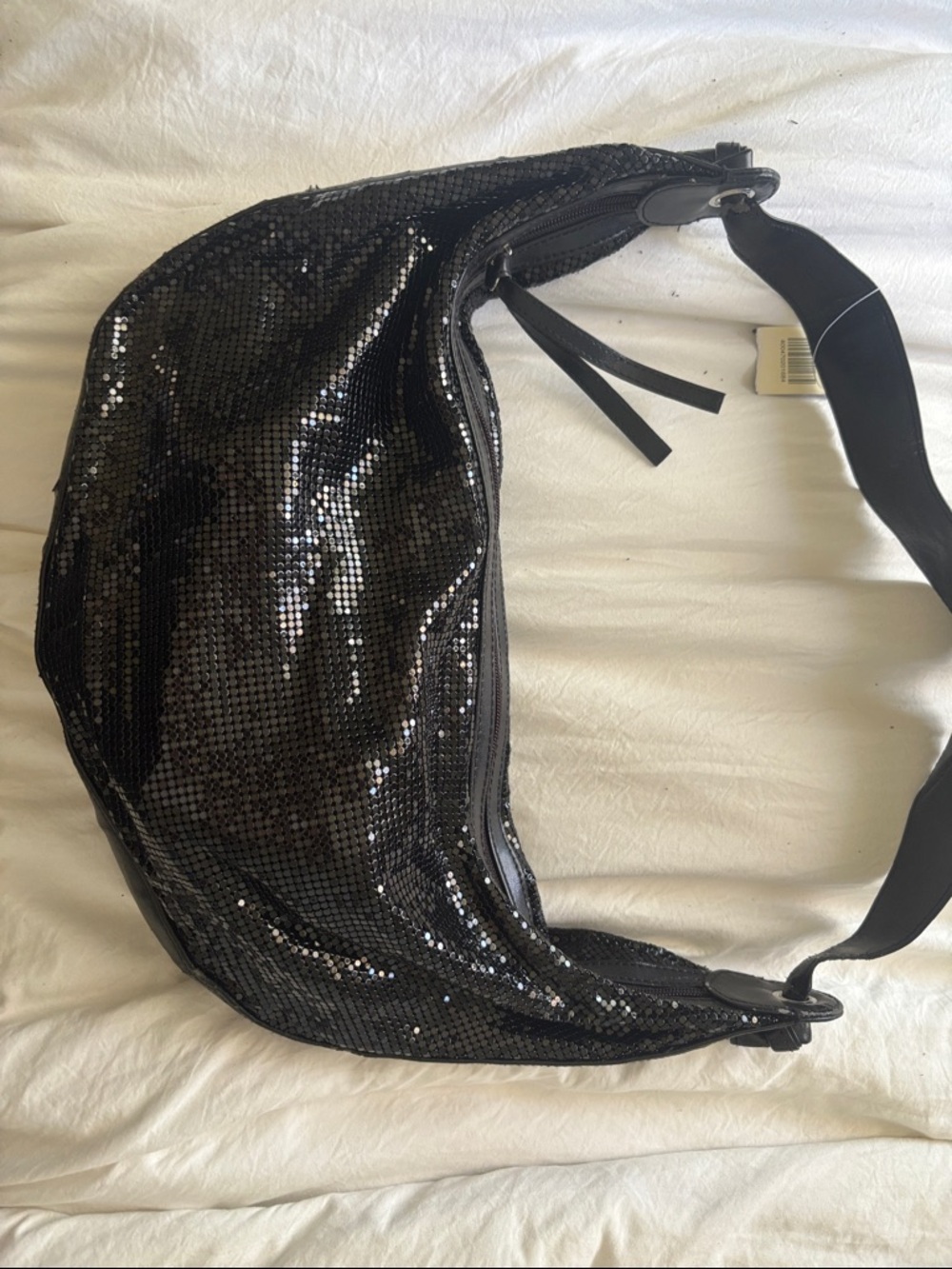 vintage Black Sequin Shoulder bag!!